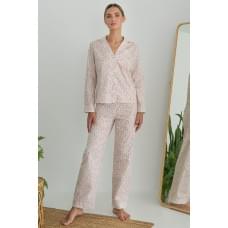 Піжамний бавовняний костюм з брюками Forly Spring XS Білий HL0057-85-69_XS