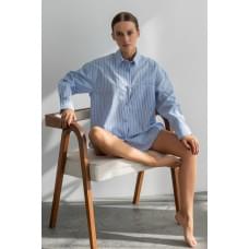 Forly Сорочка з довгим рукавом бавовняна Blue M/L Блакитний HL0058-04-60_M/L