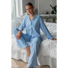 Піжама Forly Піжамний костюм з брюками з мереживом Felicity XL/XXL Блакитний VS0075-04-69_XL/XXL