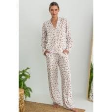 Піжама Forly Піжамний костюм з брюками з мереживом Beauty XL/XXL Білий VS0075-02-69_XL/XXL