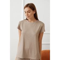 Футболка с коротким рукавом Forly Jodie бежевая, XL/XXL