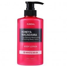 Honey & Macadamia Body Lotion White Musk Kundal Nourishing Aromatic Body Lotion 500 ml