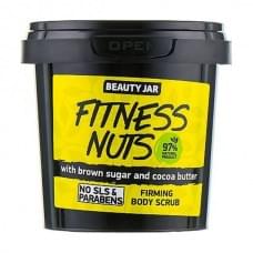 Скраб для тіла зміцнюючий з цукром Fitness Nuts Beauty Jar 200 г