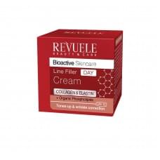 Денний крем -філер для обличчя Колаген та Еластин Bioactive Revuele 50 мл