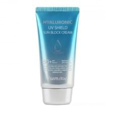 Sunscreen cream SPF50+ PA+++ HYALURONIC UV SHIELD SUN BLOCK CREAM Farmstay 70 ml