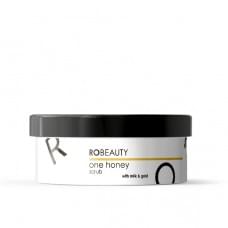 Медовий скраб для тіла з золотою сяючою пудрою OneHoney RoBeauty 250 мл