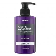 Nourishing conditioner Honey & Macadamia Protein Hair Treatment Blanc Kundal 500 ml