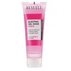 Restorative night face mask Pink Sleeping Gel Mask Revuele 80 ml