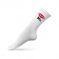 Носки женские с надписью Мs V&T Socks белые р. 36-40