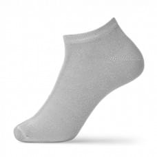 Носки-следы мужские однотонные хлопковые V&T Socks светло-серые р. 39-41