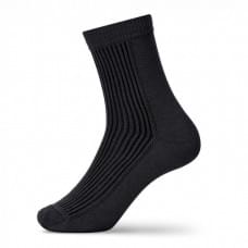 Носки мужские с вязкой рубчик V&T Socks темно-серые р. 39-41