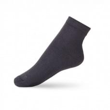 Гладкие однотонные носки для школы V&T Socks темно-серые р. 24-29