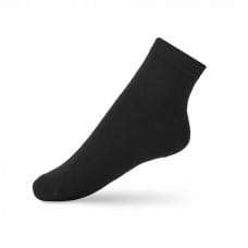 Гладкие однотонные носки для школы V&T Socks черные  р. 24-29